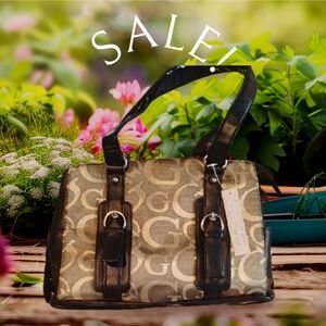 Stylish Black and Tan Women's Handbag